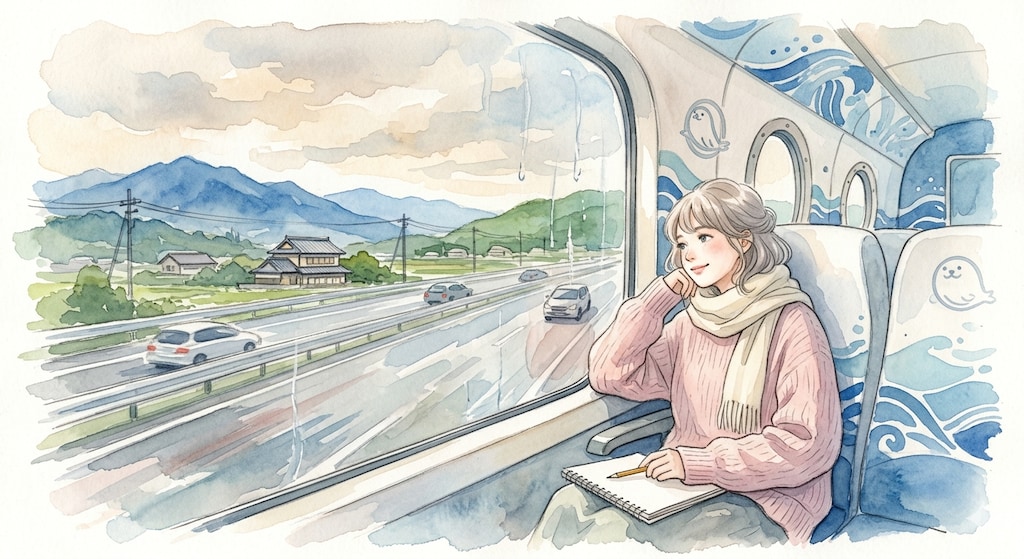 高速アザラシバスとゆるふわお姉さん