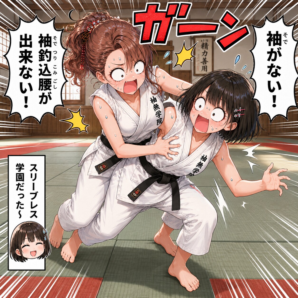 袖釣込腰ができないッ!!