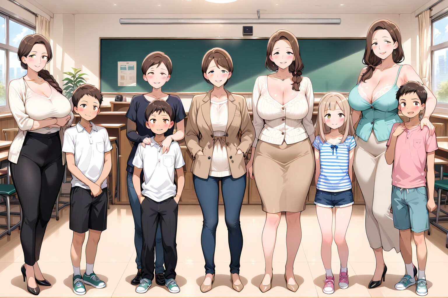 先生と生徒とママ