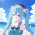 ミクちゃんで比較.EMERALD 2枚目