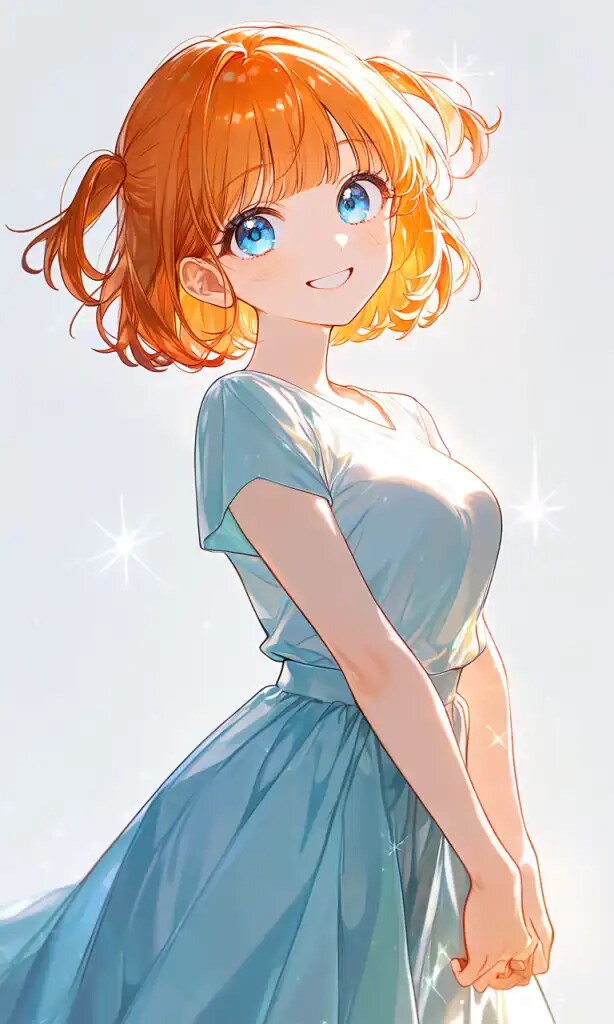 朝姫橙子(オレンジ髪さん) | の人気AIイラスト・グラビア