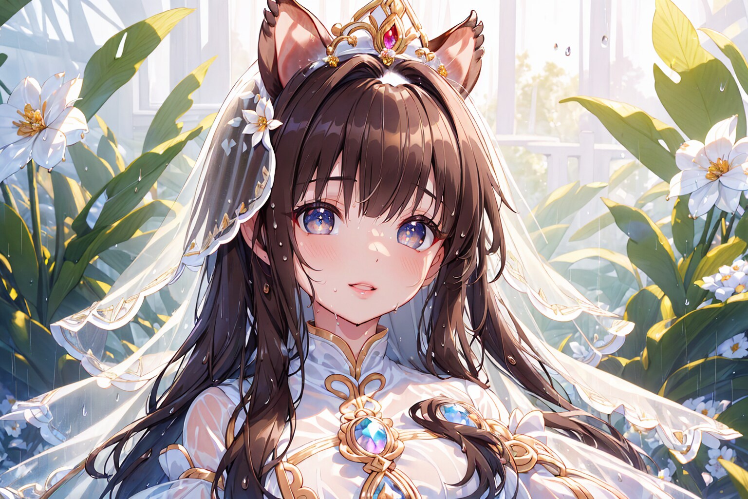 お部屋の中のリス耳お姫様（hibiscusmix）
