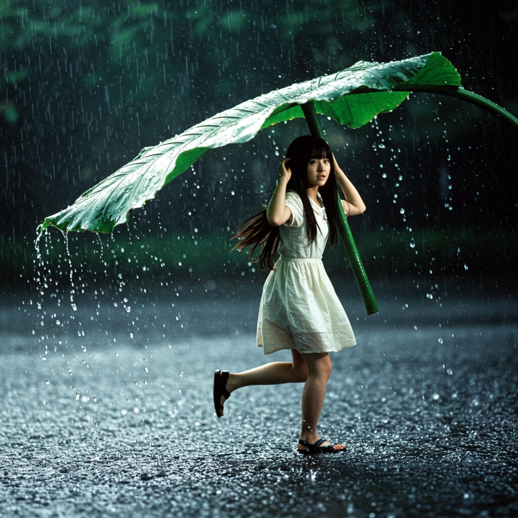 雨の日のポラ子