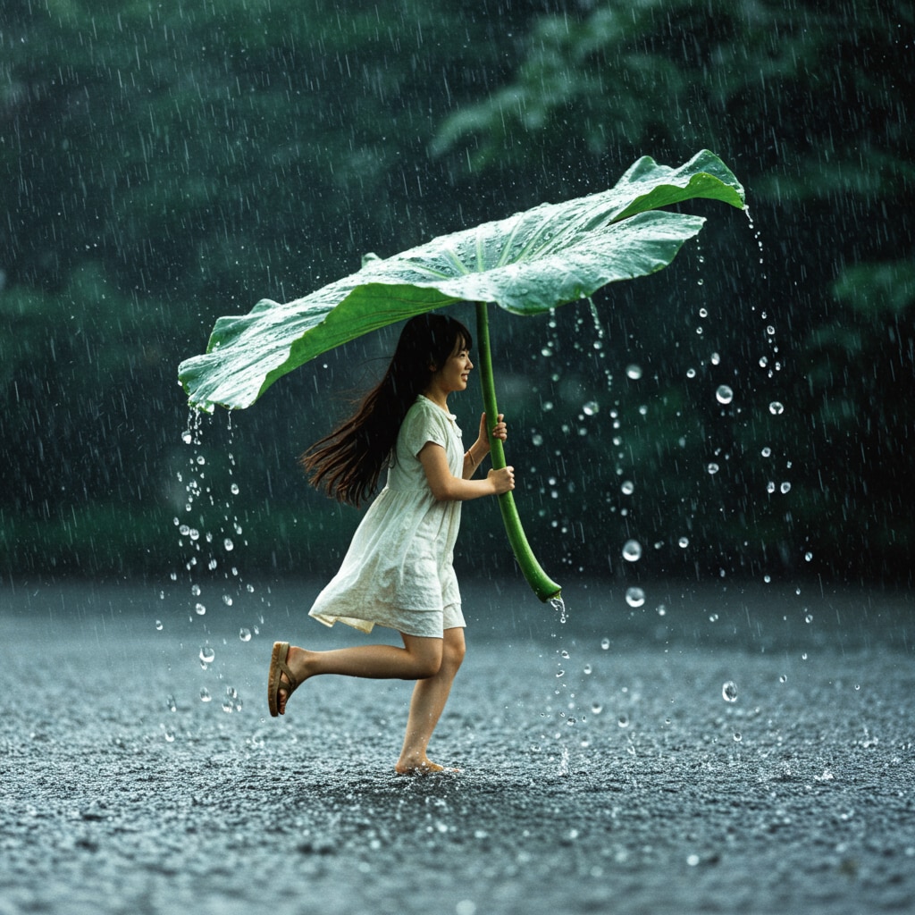 雨の日のポラ子