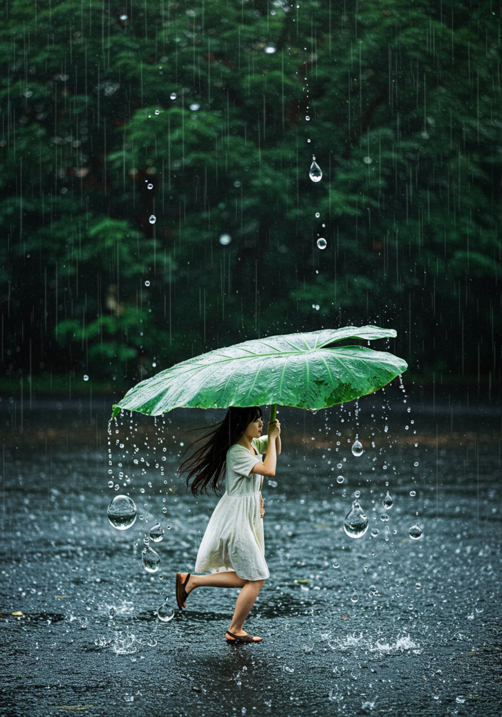 雨の日のポラ子