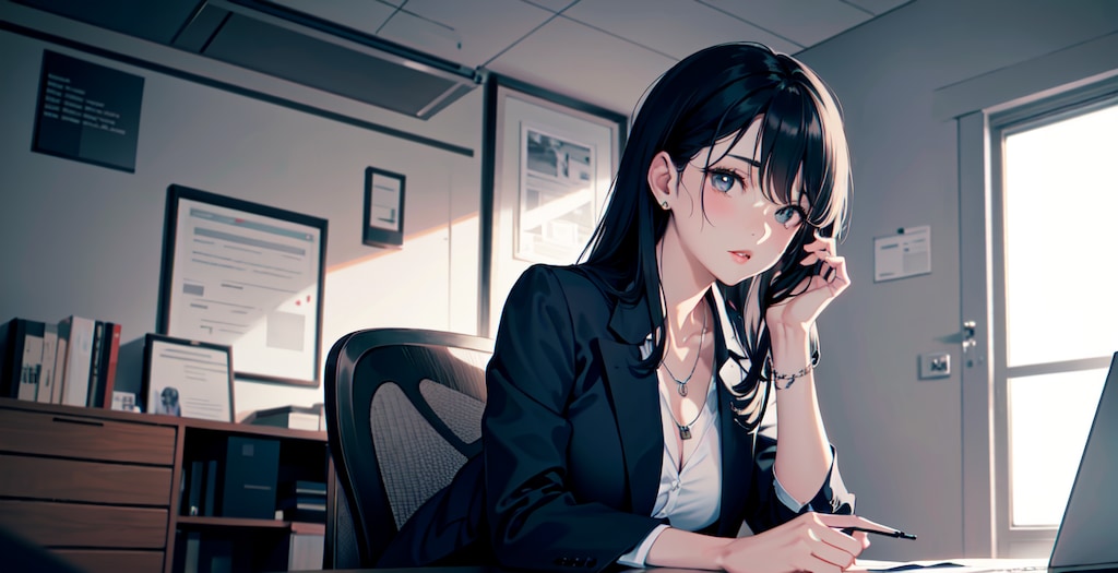 秘書ちゃん（note用ヘッダー画像）