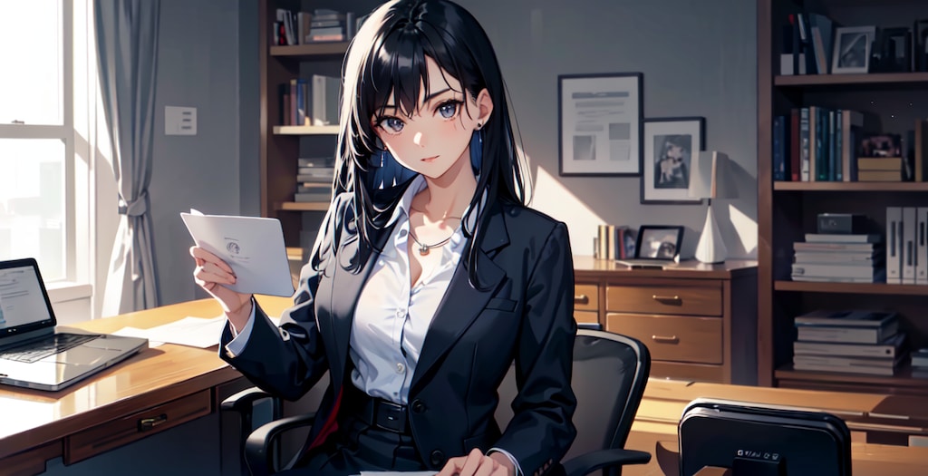 秘書ちゃん（note用ヘッダー画像）