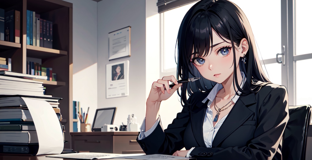 秘書ちゃん（note用ヘッダー画像）