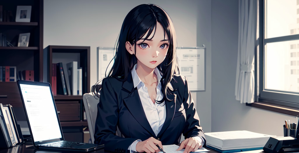 秘書ちゃん（note用ヘッダー画像）