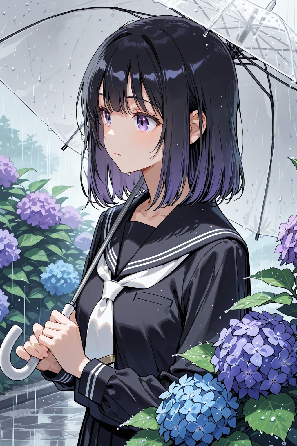 紫陽花の路