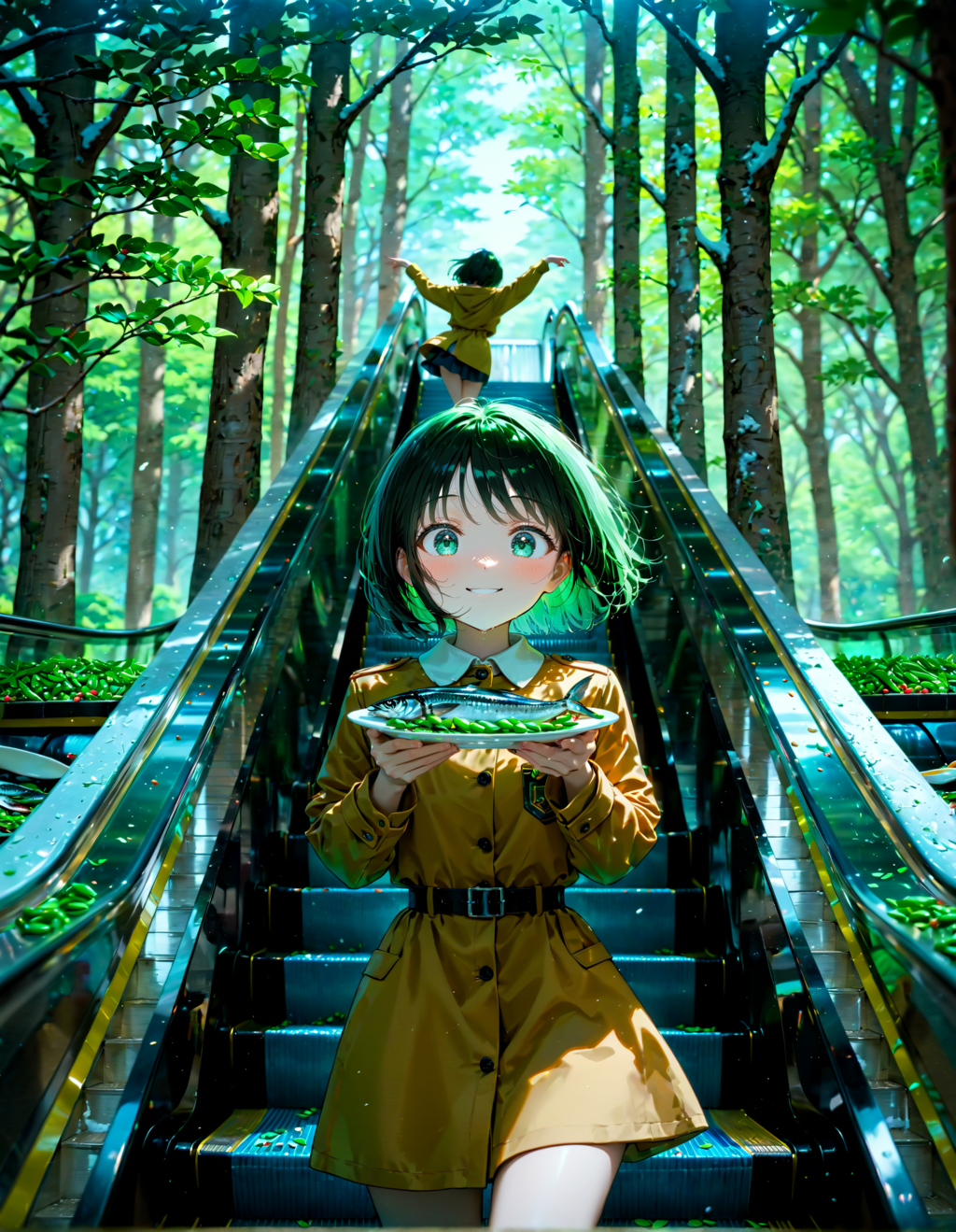 今日はサバの日。さやえんどうの日。エスカレーターの日　その２