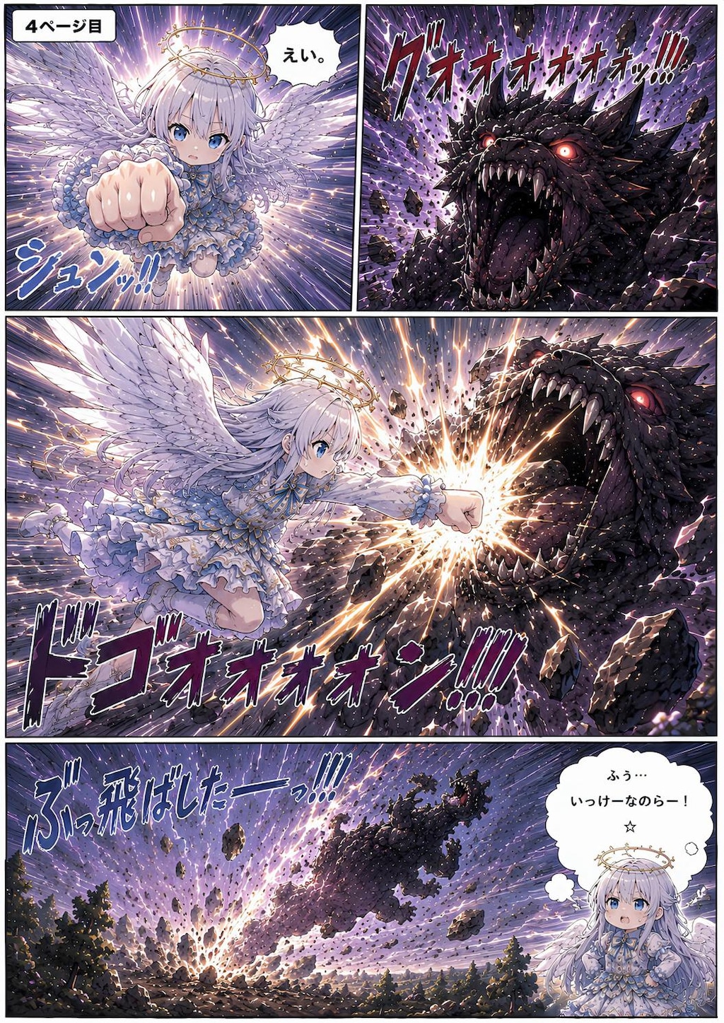 ルルエルのパワー全開なのらー