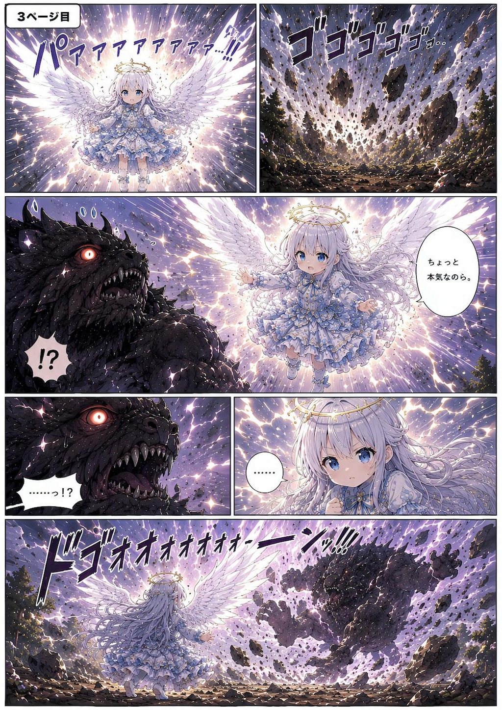 ルルエルのパワー全開なのらー