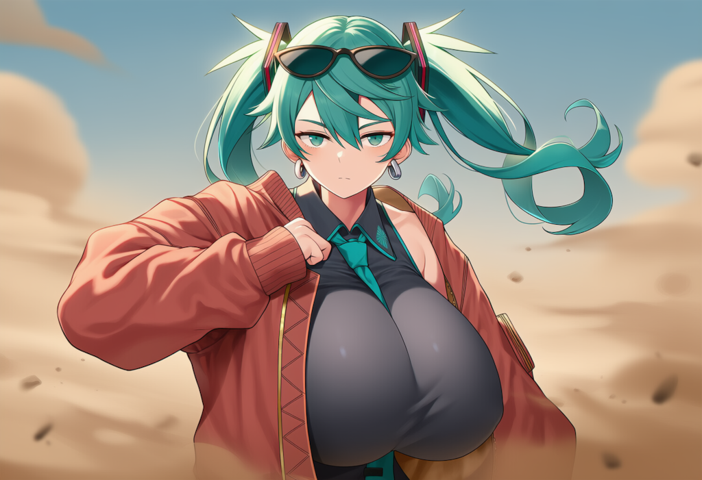 ボカロ　砂の惑星　初音ミク（爆乳版）