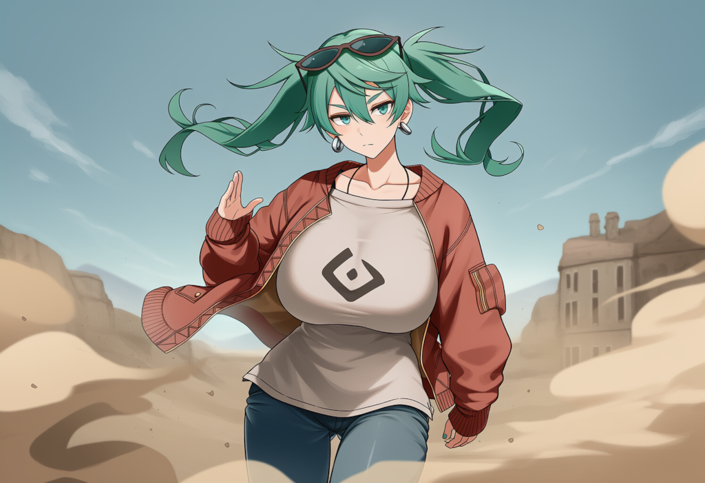 ボカロ　砂の惑星　初音ミク（爆乳版）