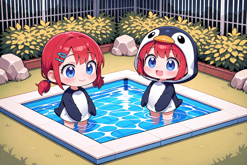 ペンギン小鈴ちゃん、準備万端！
