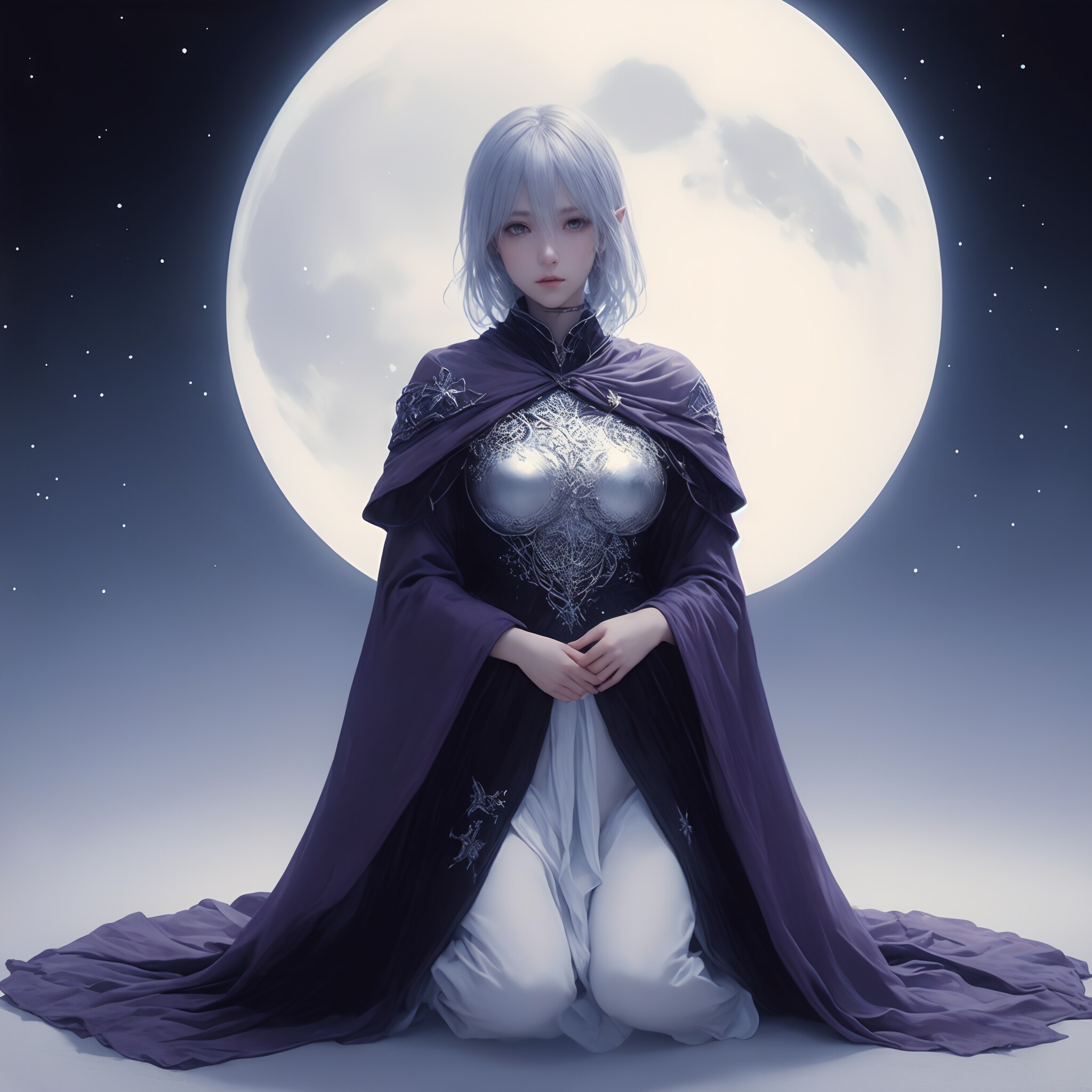 月夜と魔法使い | の人気AIイラスト・グラビア