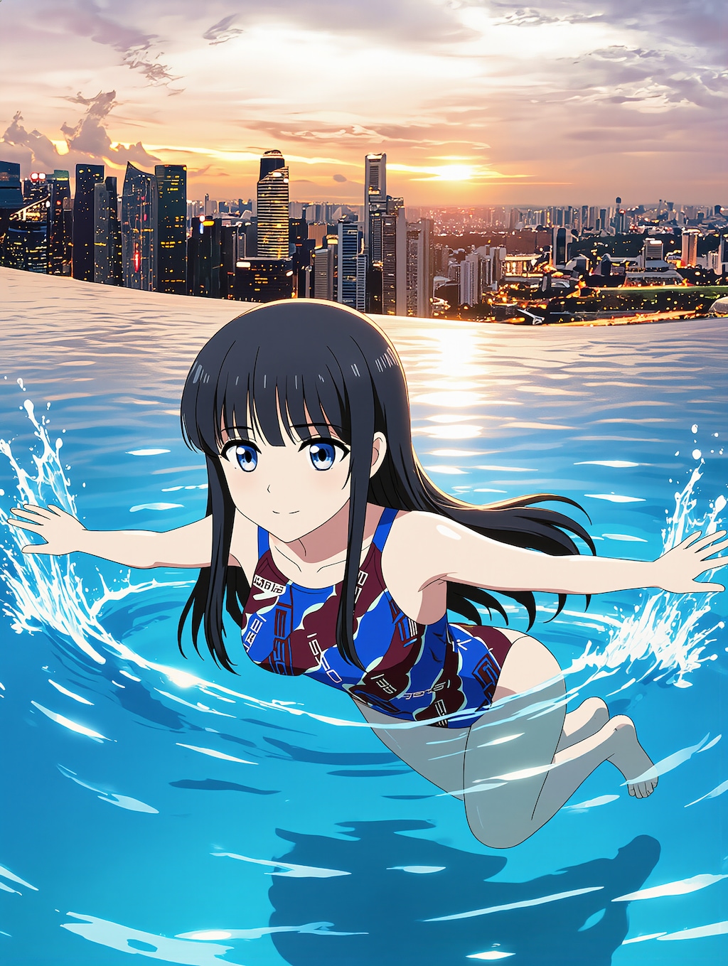 司馬深雪の競泳水着姿　詰め合わせ　第２弾