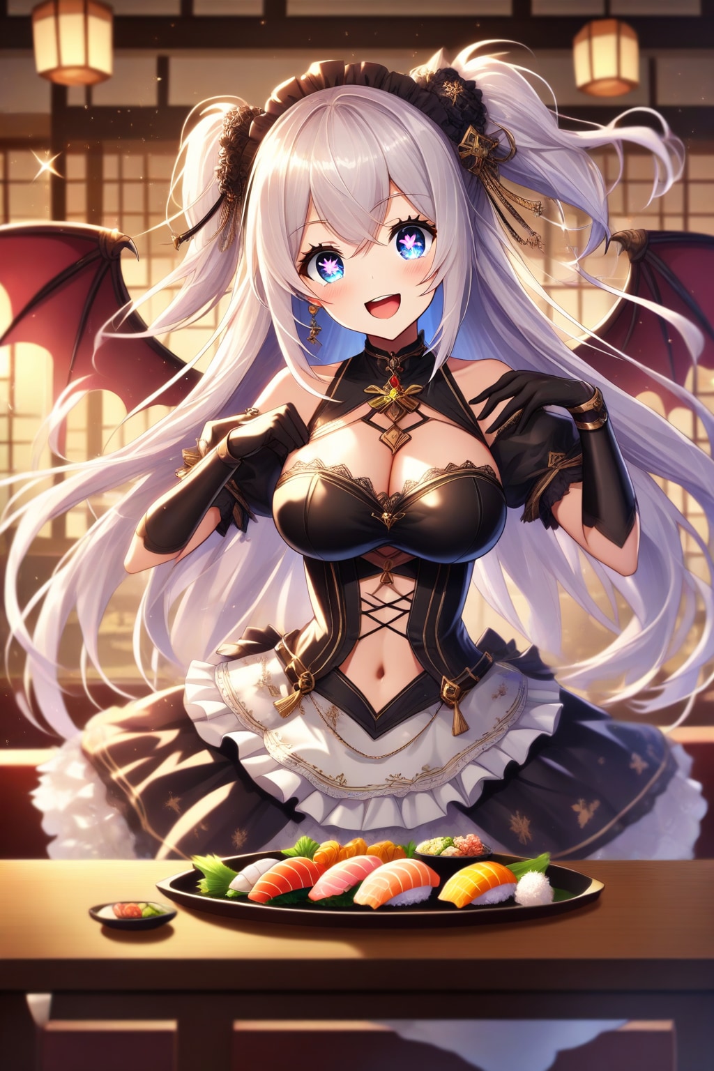 メイドとお寿司