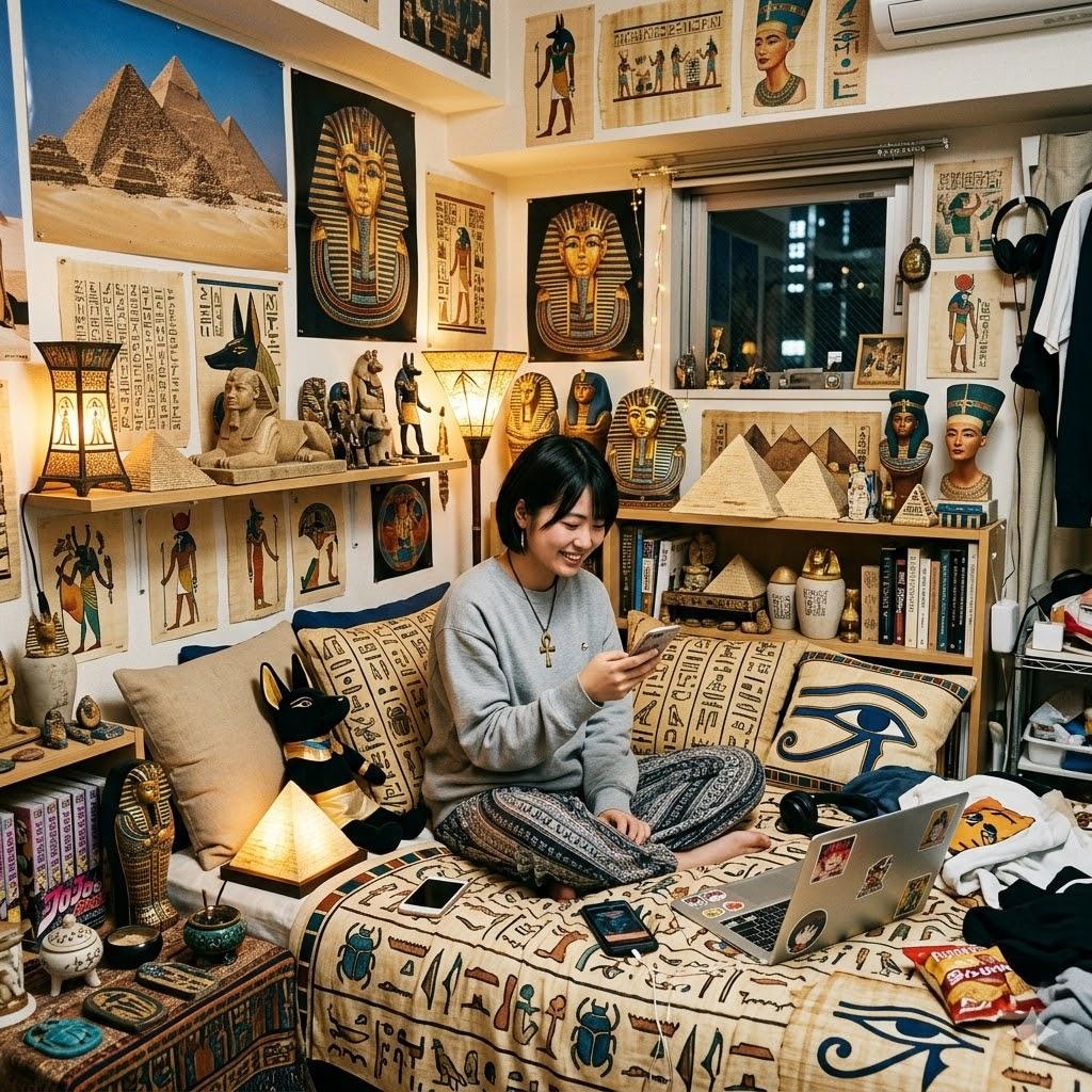 部屋がエジプトっぽいヤツ