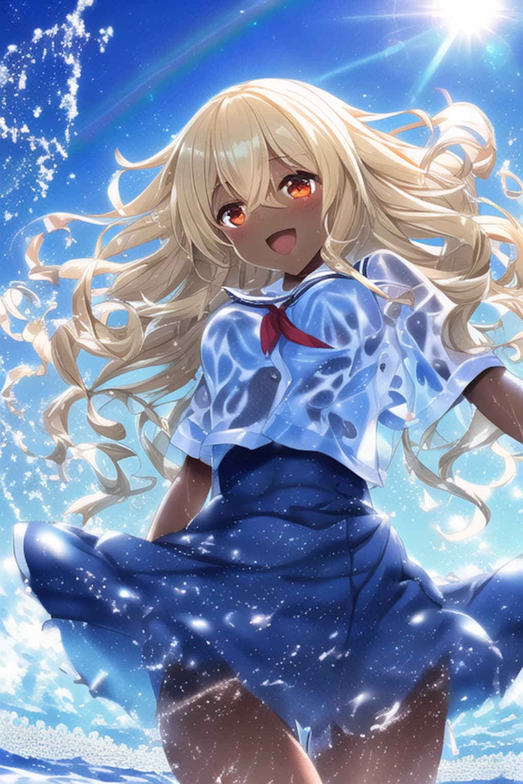 水遊び！２