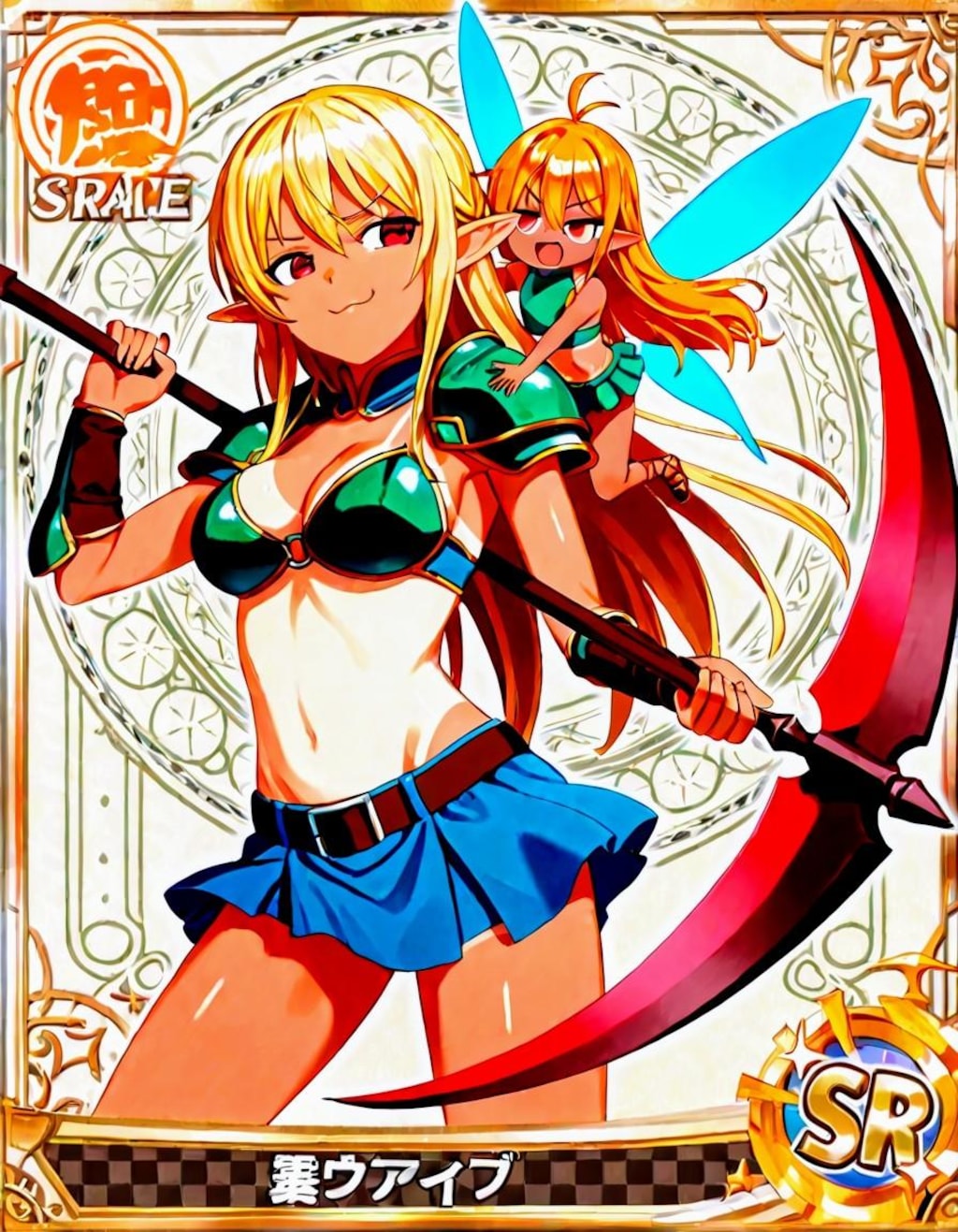 Scythe(大鎌)✕ドヤ顔エルフお姉やん