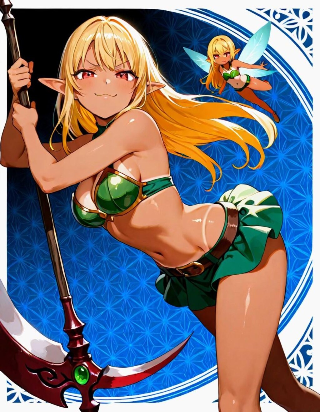 Scythe(大鎌)✕ドヤ顔エルフお姉やん