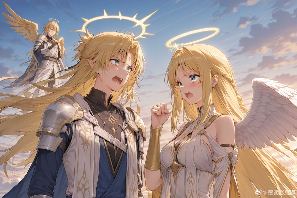 天使と悪魔が口げんかをしている