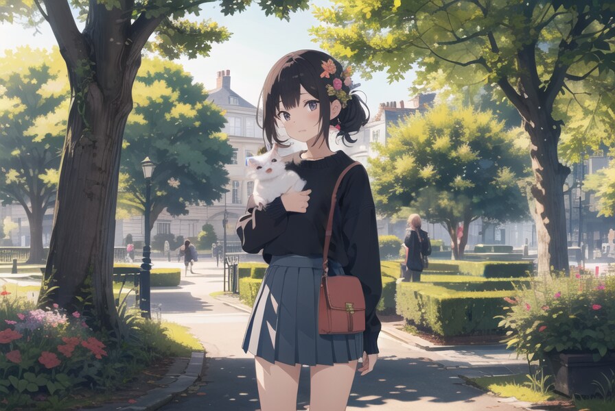 猫と少女 : 2023.12.25