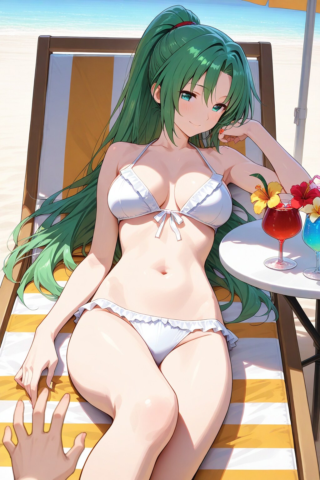 ダメだよ圭ちゃん、アタシが寝てる間に脱がそうなんて♥