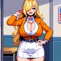 PC98スーパーメカクレ麻雀ＰⅡ　対局前冒頭シーン 3枚目