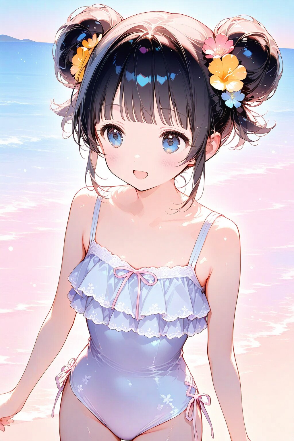 ビーチのおだんごちゃん👙🍡✨