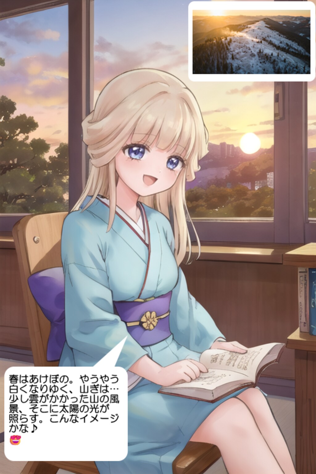 猫屋敷ユキ、図書館にて本を朗読する