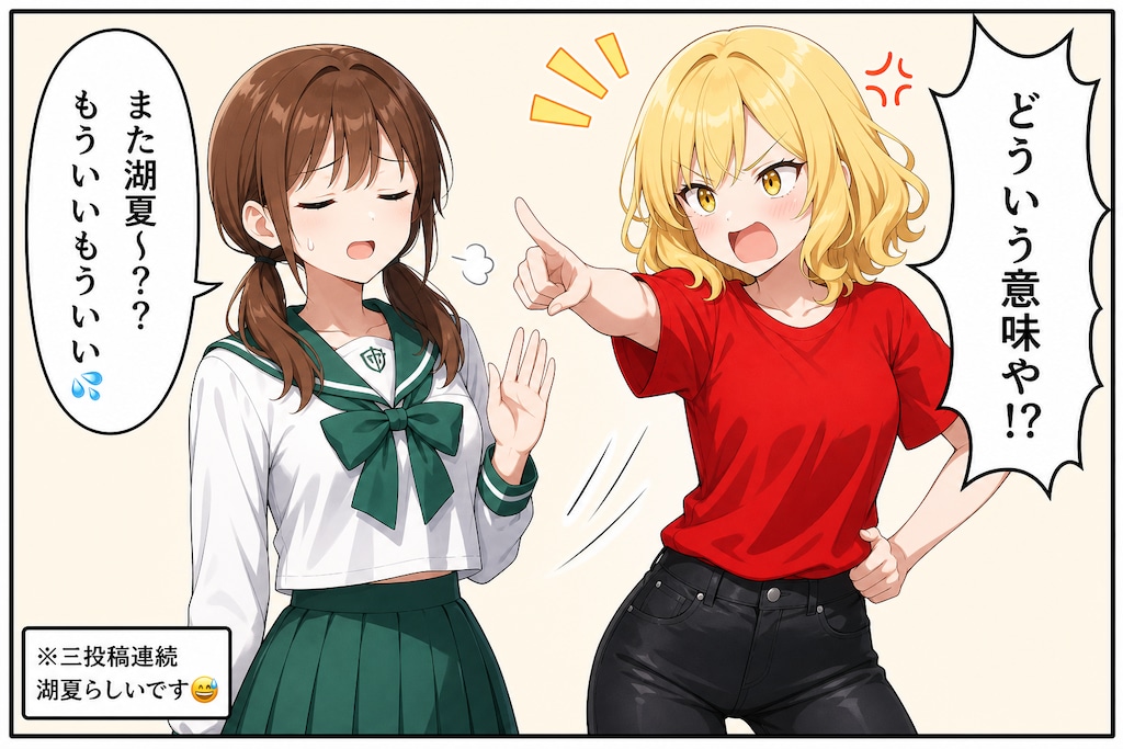 また湖夏？もういいもういい💦