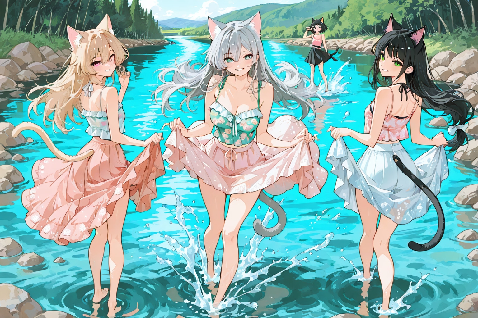 気持ちいいよー。早くおいでよ！