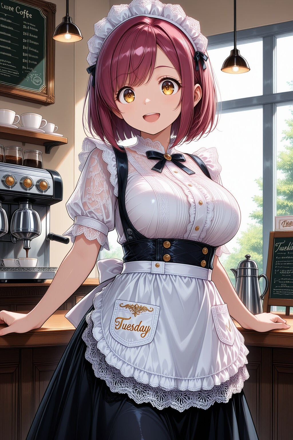 おはようございます（挨拶メイドの芽衣ちゃん）