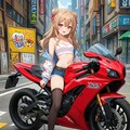 おバイクでツーリング中のさとみん #1 8枚目