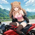 おバイクでツーリング中のさとみん #1 4枚目
