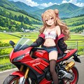 おバイクでツーリング中のさとみん #1 6枚目