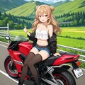 おバイクでツーリング中のさとみん #1 3枚目