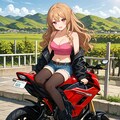 おバイクでツーリング中のさとみん #1 5枚目