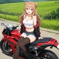おバイクでツーリング中のさとみん #1 2枚目
