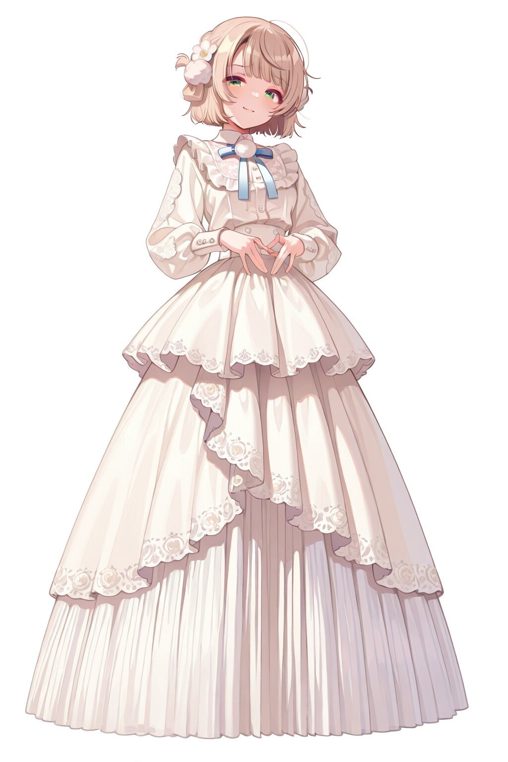 No corset wedding dress