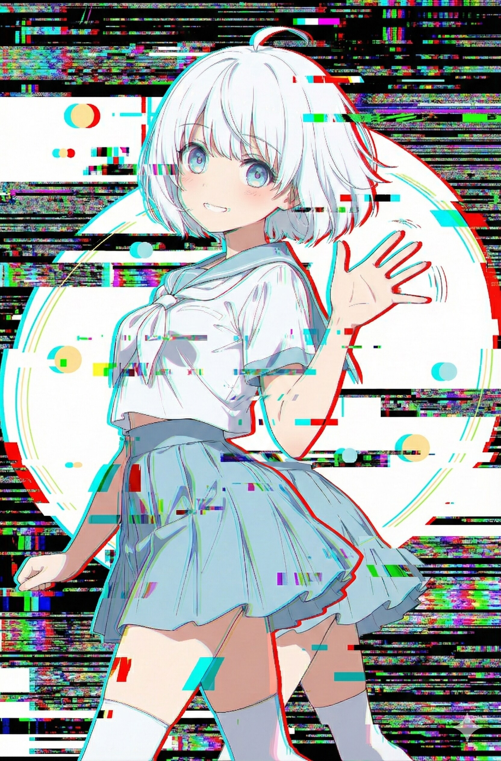 グリッチノイズエフェクト | の人気AIイラスト・グラビア