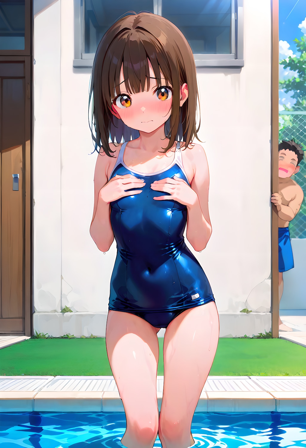 視線を感じる妹ちゃん