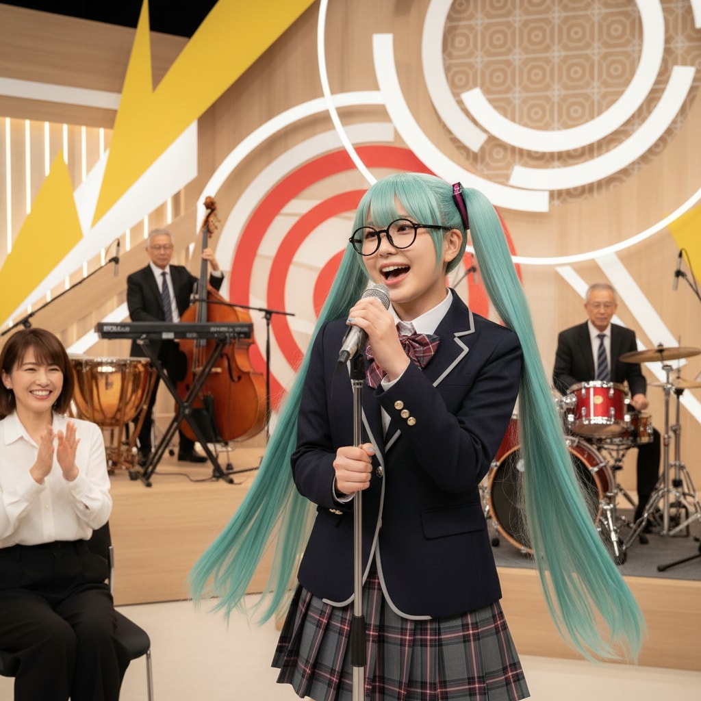 みどツイさん。のど自慢の日。お忍び