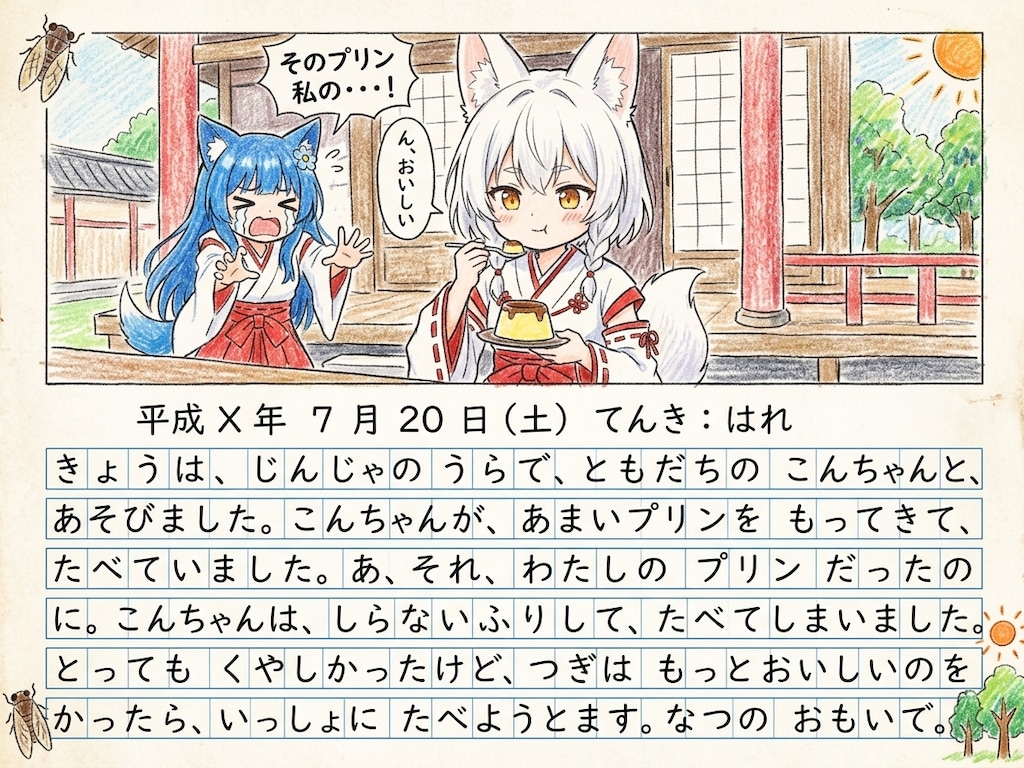 夏休みの日記