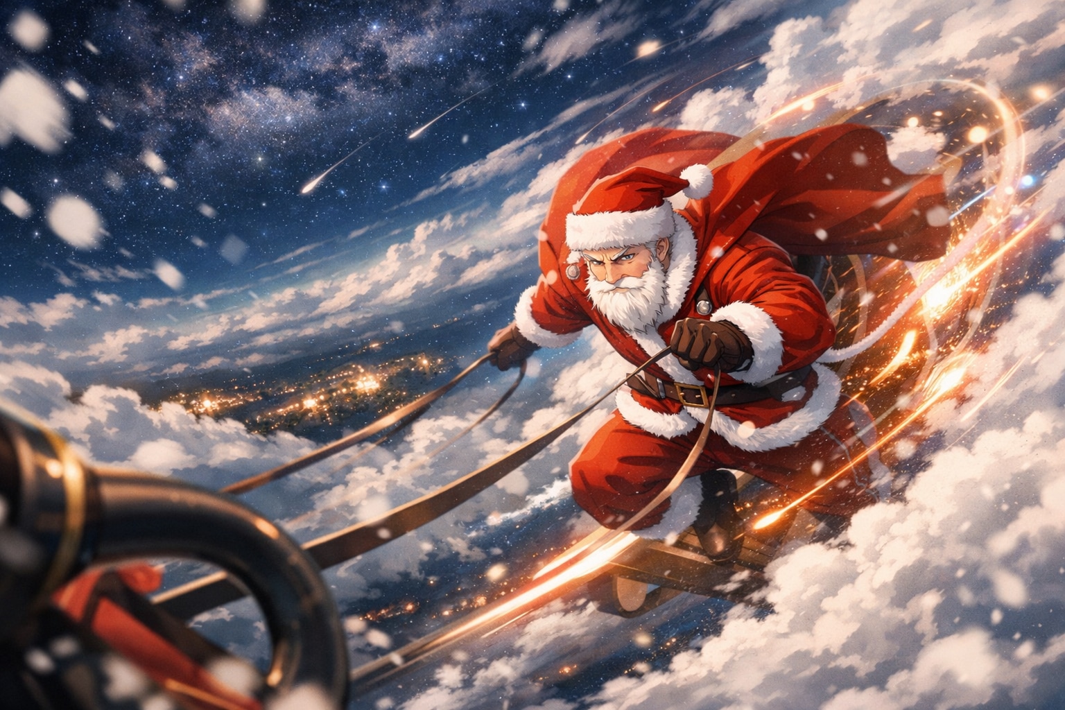 疾走するサンタ | の人気AIイラスト・グラビア