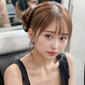 電車で胸チラ美少女 2枚目
