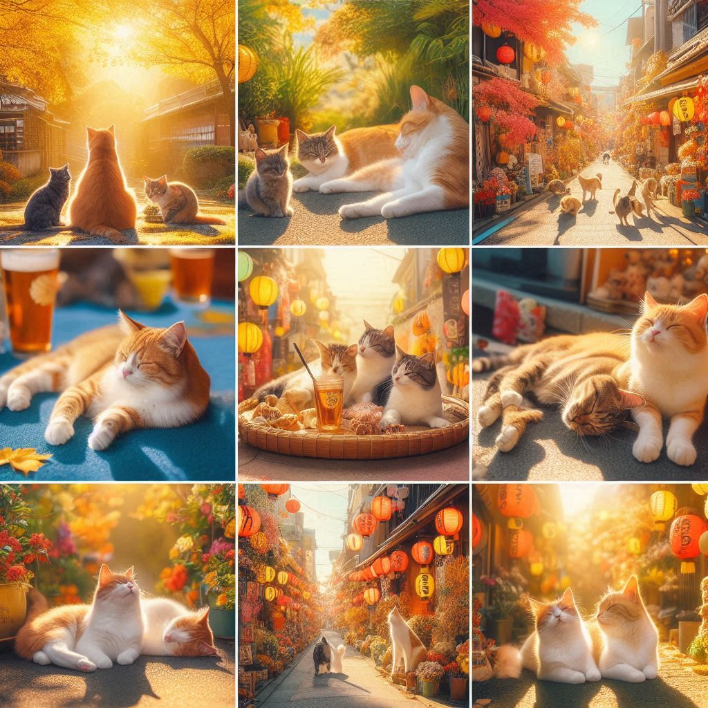 ゴールデンウイークを過ごす猫